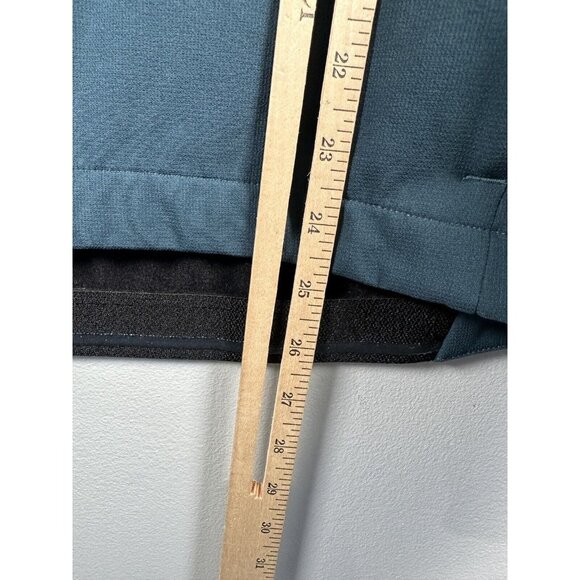 REI Co-op Women Soft Shell Cycling Jacket Large Long Sleeve Teal Blue Reflective - Picture 9 of 10